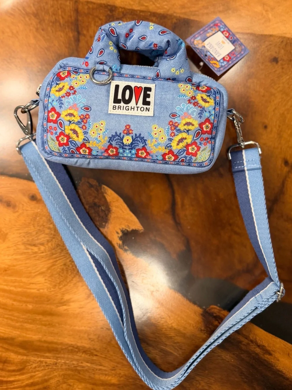 BRIGHTON Bandana Love Crossbody
Bag NWT MSRP $150 - Picture 9 of 12